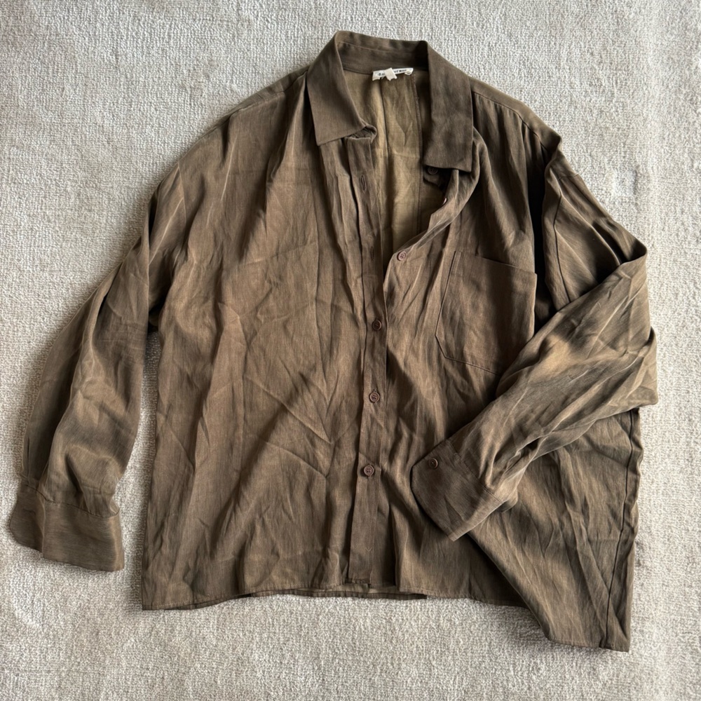 Djerf Avenue on the go button down shirt